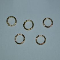  Jump ring 6m gold plated (Brass) (pack of 100)