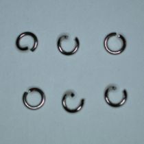  Jump ring Steel 5m Nickel plated(pack of 100)