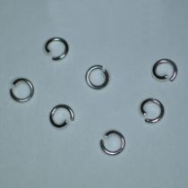  Jump ring Steel 5m silver plated(pack of 100)