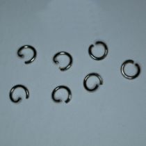  Jump ring Steel 6m Nickel plated(pack of 100)