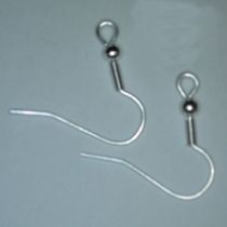  Ear wire silver plated ( pack of 10 pieces)
