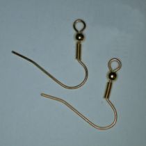  Ear wire goldplated ( pack of 10 pieces)