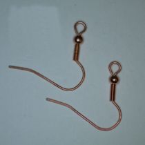  Ear wire copper plated ( pack of 10 pieces)