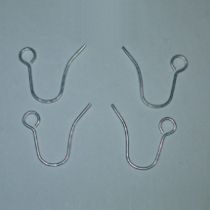  Ear Hook silver plated ( pack of 10 pieces)