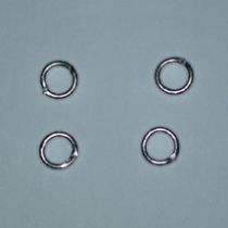 Jump ring 5.5mm silver plated (brass)(pack of 100)