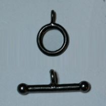  Toggle clasp Black nickel plated (pack of 5 pieces)