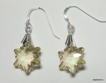 Swarovski Crystal Edelweiss S.Silver Earring Kit -Luminous Green