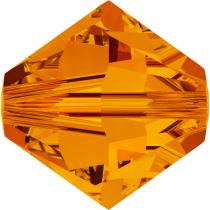 Swarovski  Bicone 5328-6mm-Crystal Tangerine